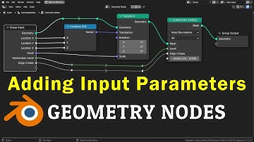 Group Input Node | Blender 3.3 Geometry Nodes Tutorial