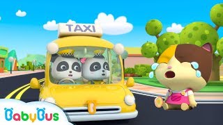 baby panda taxi driver kids pretend play occupation song for kids super rescue team babybus