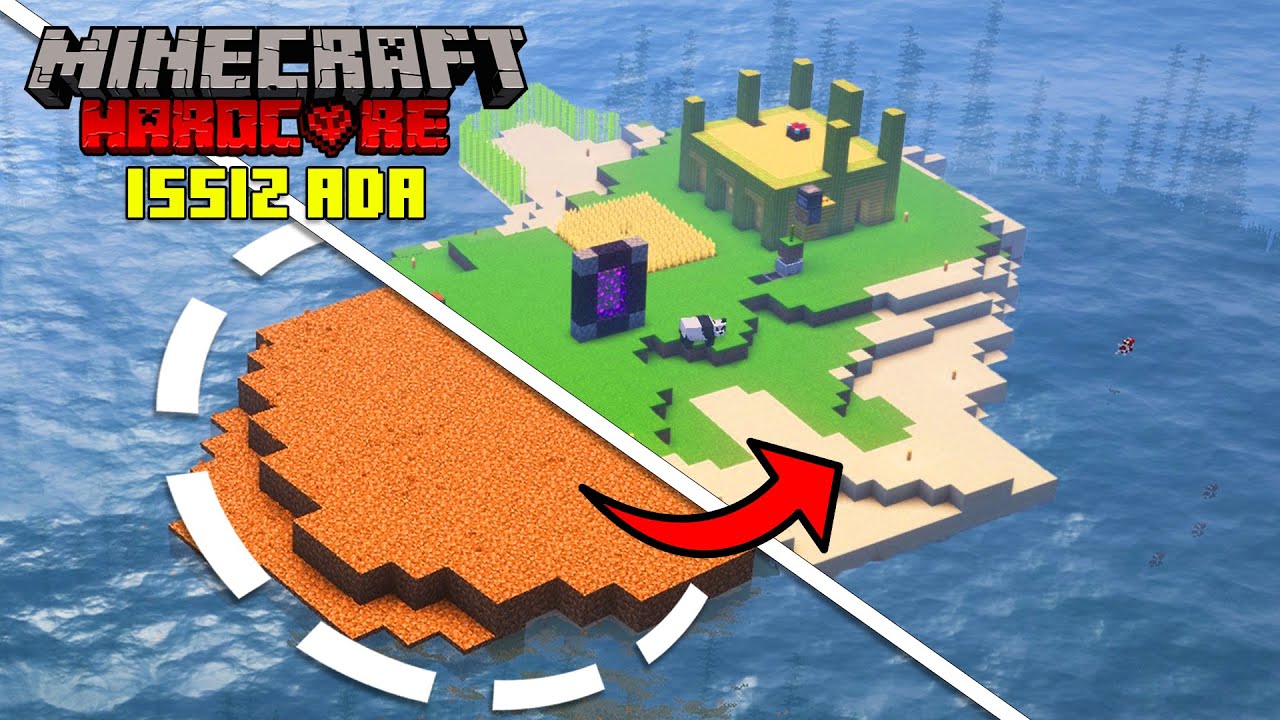 Minecraft'ın EN ISSIZ adasında 100 gün hayatta kalabildim mi ?