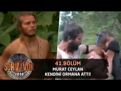 Murat Ceylan çılgına döndü! Kendini ormana attı... | 41. Bölüm | Survivor 2018