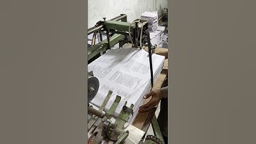 Paper Folding Technology - Book Binding  - Paper Folding Machine #bookbinding #foldingmachine