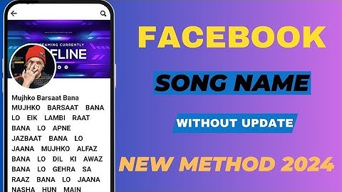 How To Create Song Name Facebook Account | 2024  Without Update Name New Method 2024