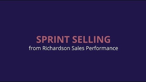 Introducing Sprint Selling Training |  Richardson Sales Performance