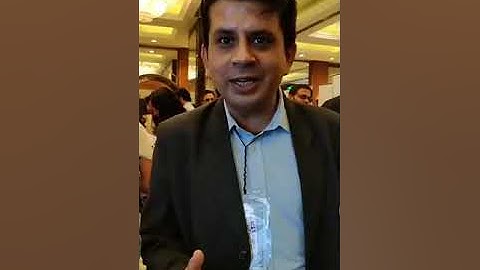 Nishith Pathak showcasing Drishti features during mbillionth Award