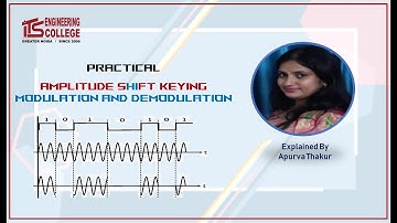 AMPLITUDE Shift Keying Modulation and demodulation (Explained By Apurva Thakur)