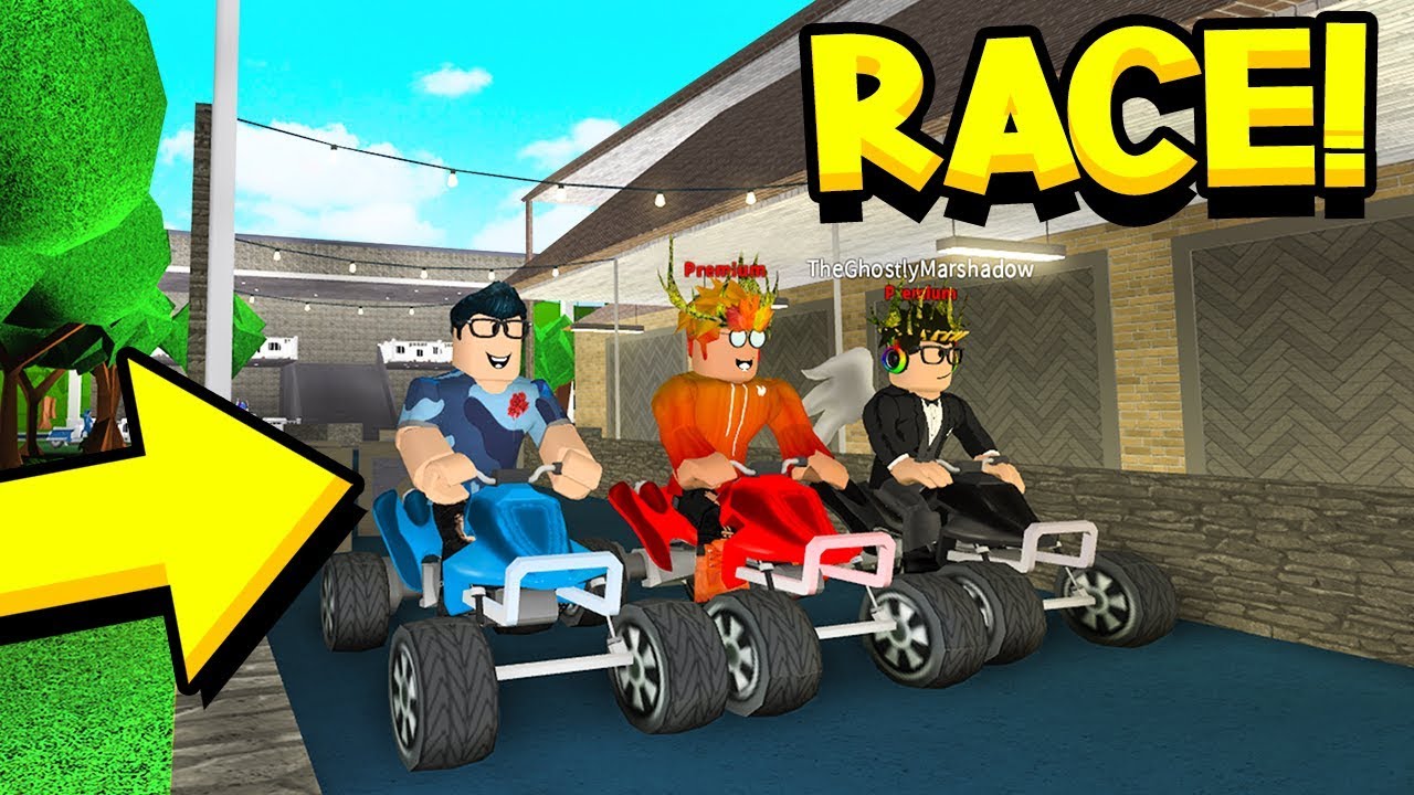 They Challenged Me To Go Kart Race In Roblox Bloxburg Youtube - roblox kart