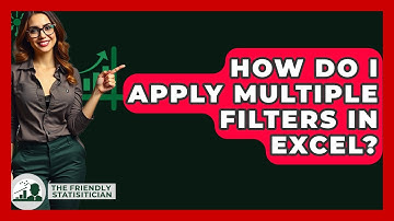How Do I Apply Multiple Filters In Excel? - The Friendly Statistician