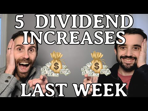 5 Dividend Stocks Announced Huge Dividend Increases Last Week! | Dividend Investing