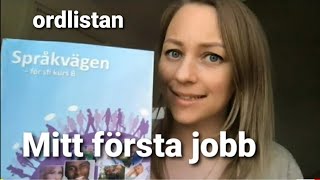 Mitt första jobb - ordlistan