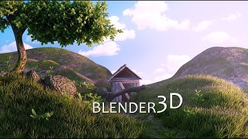 Made this 3d scene and Environment in Blender-Timelapse