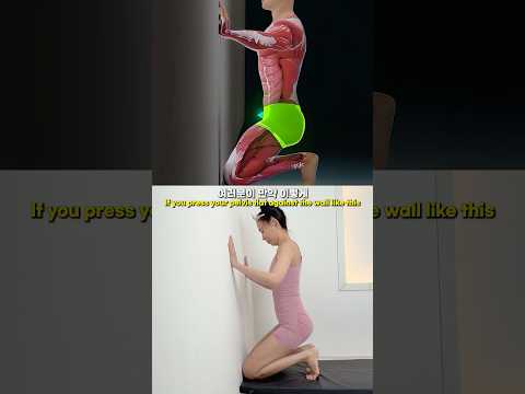 말린 어깨 펴고 앞벅지 줄이는 가장 완벽한 벽 스트레칭 🧘‍♀️