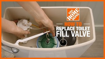 How to Replace a Toilet Fill Valve | Toilet Repair | The Home Depot