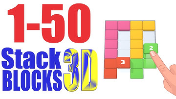 Stack Blocks 3D Level 1-50