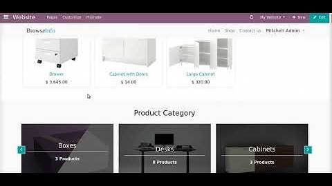 How to display e-Commerce Product Category with Snippet | Odoo App Feature #ecommerce  #odoo16