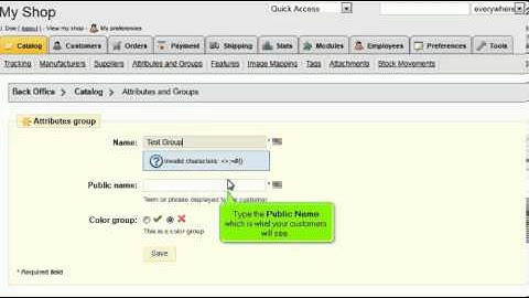 How to setup product attributes in PrestaShop
