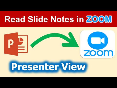 how to have notes on powerpoint during presentation on zoom