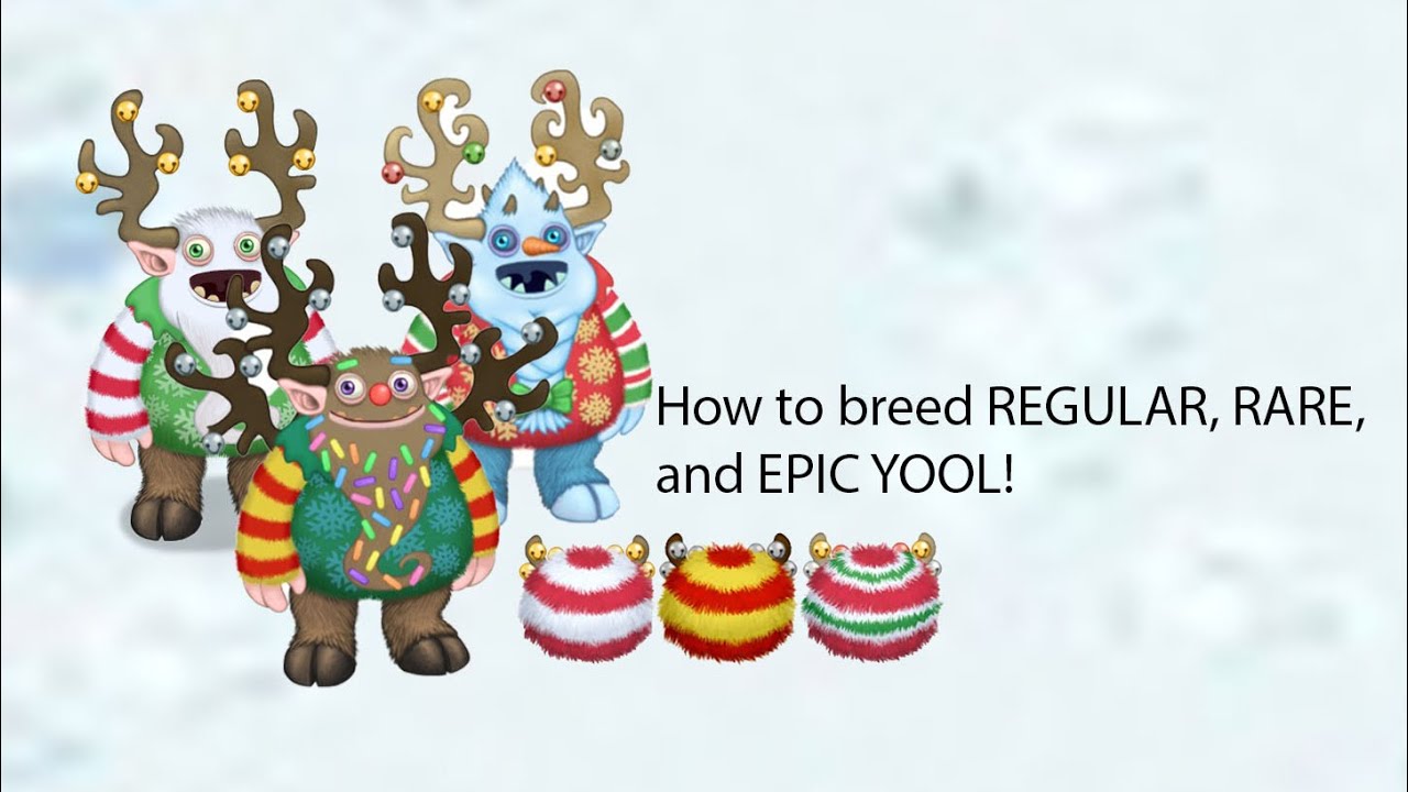 How to breed YOOL, RARE YOOL, and EPIC YOOL in my singing monsters! 