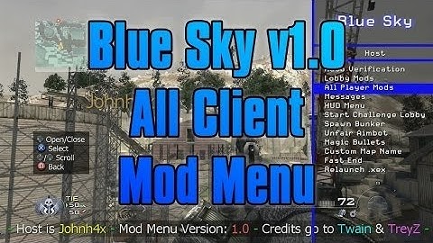 MW2 | Tu8 | Blue Sky v1.0 | All Client Mod Menu