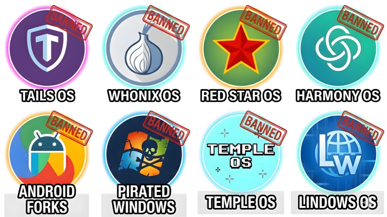 EVERY BANNED OPERATING SYSTEM EXPLAINED - YouTube