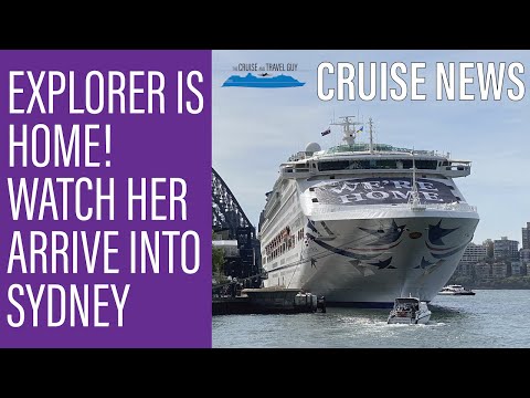 SHE IS BACK! Watch Pacific Explorer arrive home in Sydney harbour to mark the END of the cruise ban! Video Thumbnail