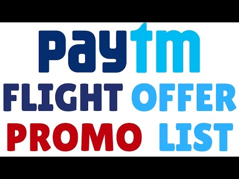 PayTm Flight Promo (Coupons) Code List With Offers