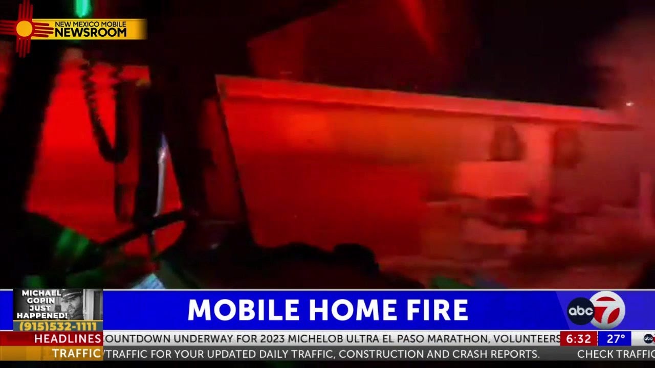 Sunland Park firefighters put out fire at mobile - YouTube