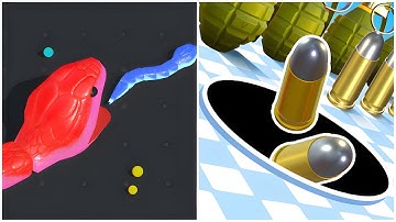 Snake Clash.io vs Attack Hole 3D - (ASMR Game, Max Level)
