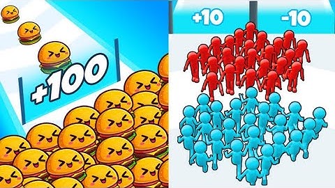 Food Run 3D VS Join Clash 3D: Mobile Gameplay ❌ All New Max Update Levels!