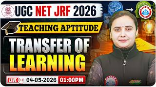 UGC NET JRF Teaching Aptitude Class 2026 | UGC NET JRF Communication Transfer of Learning