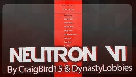 [Mw2/1.14] Neutron v1 | CFG Mod Menu | + Download | 2016 |