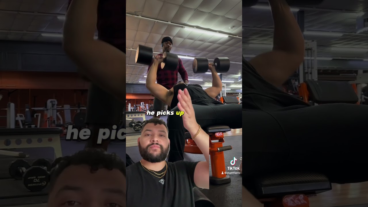 how to spot correctly for dumbbell bench press. 