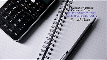 Hide Error Values In Pivot Table With PivotTable Options Function