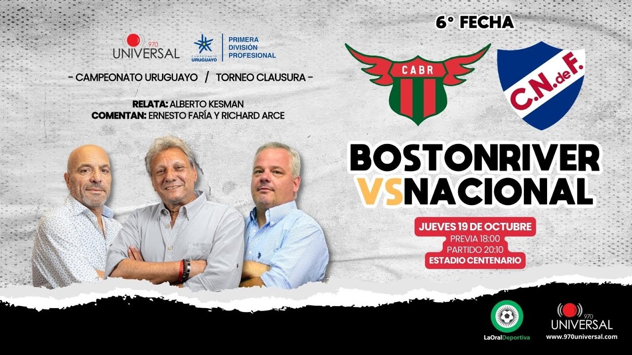 Nacional vs Boston River EN VIVO via VTV y STAR Plus GRATIS por Campeonato  Uruguayo: cómo va, a qué hora juega, en qué canal pasan el partido de hoy y  dónde ver