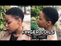 How To: Finger Coils on Short 4C Hair/TWA