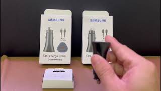 ORIGINAL SAMSUNG CAR CHARGER TYPE C 25W 3A SUPER FAST CHARGING ADAPTOR MOBIL CHARGE CAS CASAN TRAVEL ADAPTER UNIVERSAL