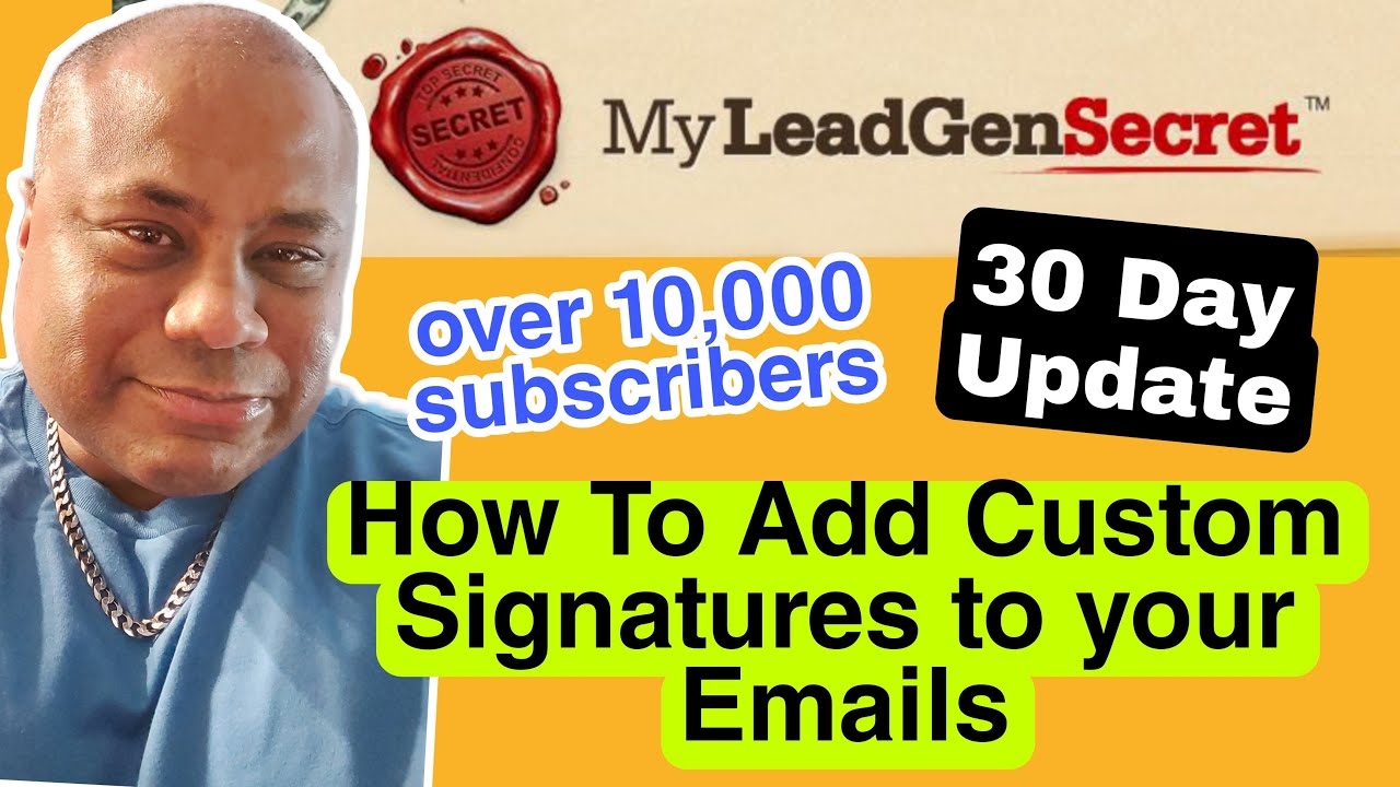 👀 My Lead Gen Secret Review 2022 - How To Add an Email Signature to ...
