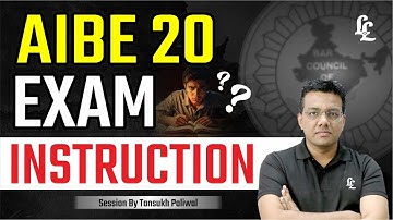 AIBE - 20 Exam Instruction By Tansukh Paliwal | Linking laws