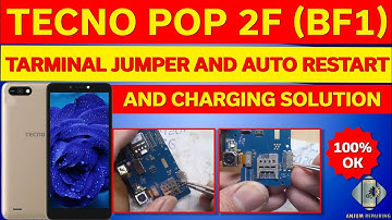 Tecno Pop 2F (B1f) ON+OFF & Bettrey Connector Problem & Charging & Battery Terminal Jumper 100%OK