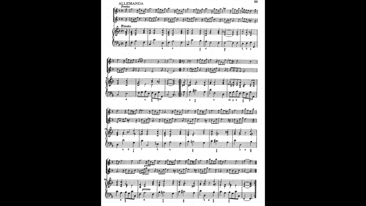 Vivaldi 12 Trio Sonatas Op.1 No.5 1-5 F major RV 69 維瓦第 三重