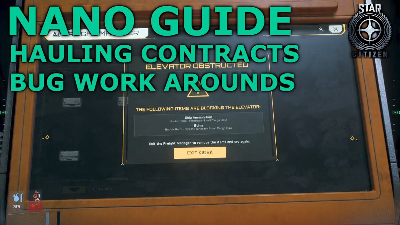 Star Citizen 3.24.1 - Guide - Hauling Contracts - Bugs and Work Arounds ...