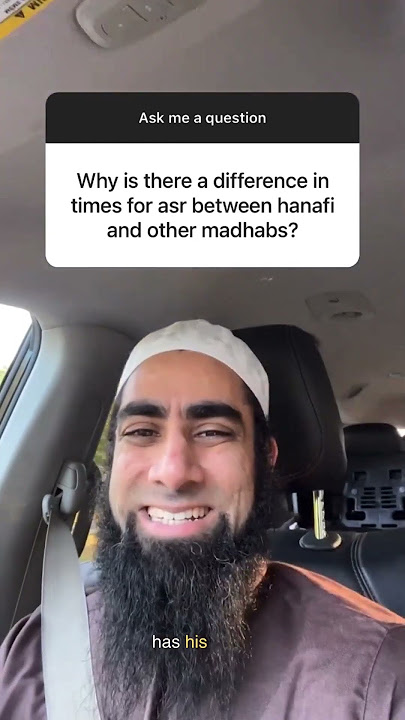 Why is it there a difference in times for asr between hanafi and other madhabs?