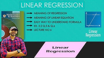 #6 LINEAR REGRESSION HSC COMMERCE EX 3.2|| MAHARASHTRA BOARD ||MATHS 2 || siraj shaikh|