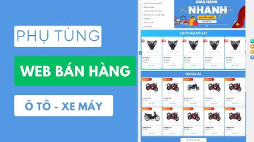 Code Web Shop Bán Hàng Phụ Tùng Xe Máy - Ô tô Đẹp | Tự Tạo Shop Bán Hàng Chuẩn SEO