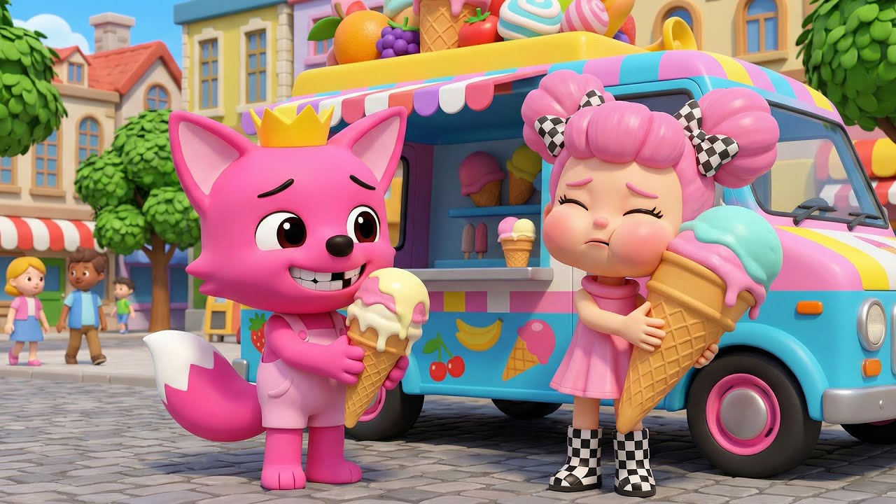 Pinkfong and the Ice Cream Trouble 🍦😅 | A Sweet but Funny Moment | Funny Pinkfong Animation