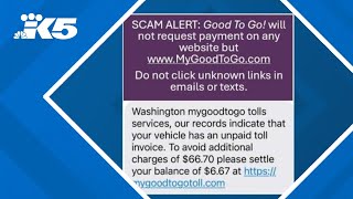 A scam text message posing as the Good To Go! service is targeting Washington drivers