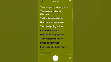 Happy Face Jagwar Twin Spotify Tophitsspotify Songlyrics Songs Lyrics Topspotify 