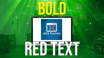 How To Do Bold Red Text On ClickFunnels