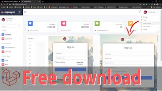 Admin dashboard version 6 in Laravel 8