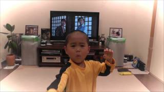 5 Yr Old   Bruce Lee's Nunchak Scene