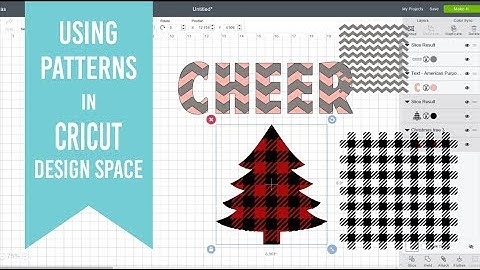 Using patterns in Cricut Design Space